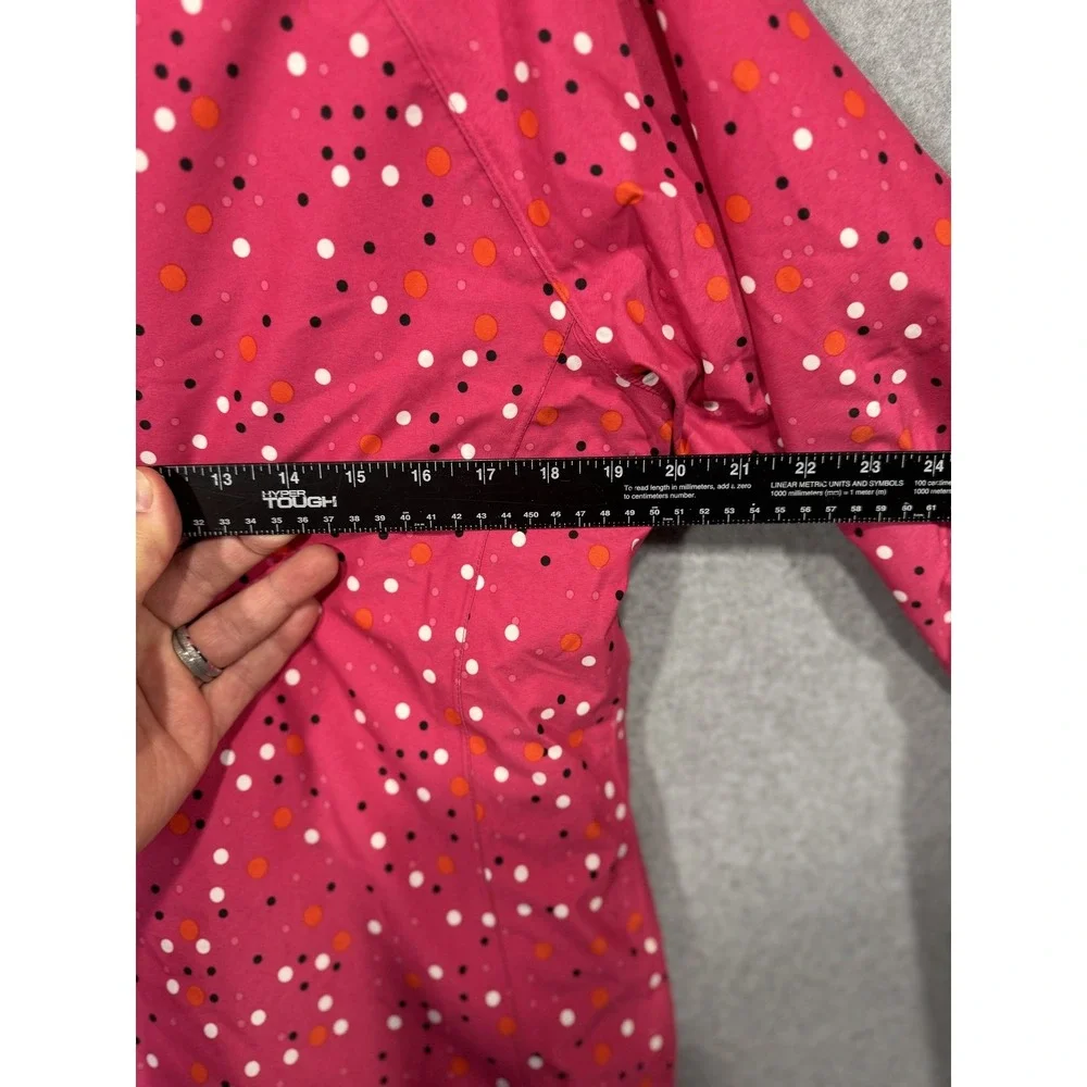 Marker Jacket Youth Girls 14 Pink Dotted Hooded Full Zip Ski‎ Snow Winter Coat